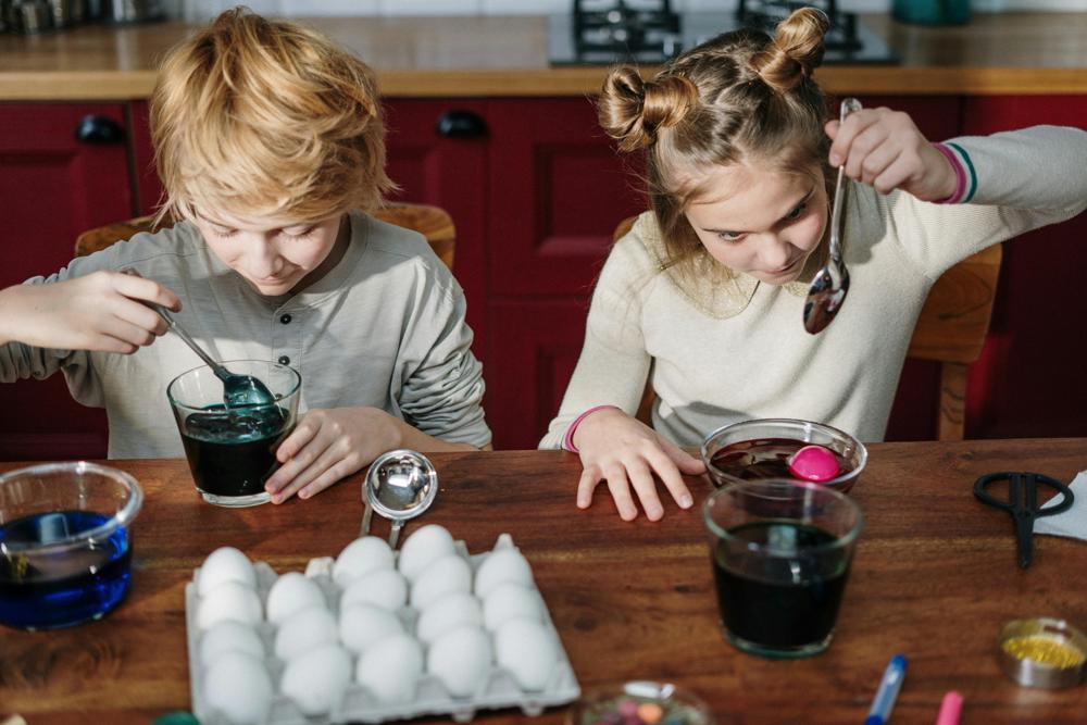 child making slime 
