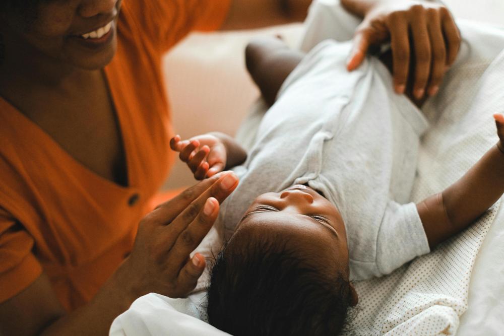 baby playing
